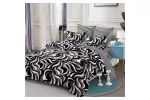 Double Bed Linen Set – 6 Pieces, Finet Fabric, Fitted Sheet 230x250cm, Zebra Print