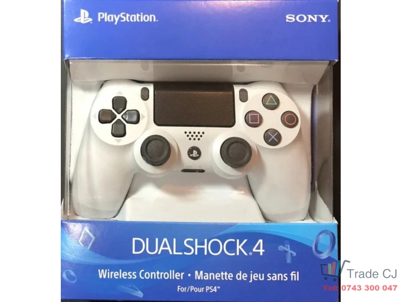 White Wireless PS4 Controller / Joystick Compatible with PS4 and PS5