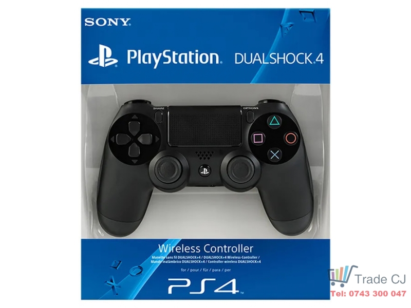 Black Wireless PS4 Controller / Joystick Compatible with PS4 and PS5