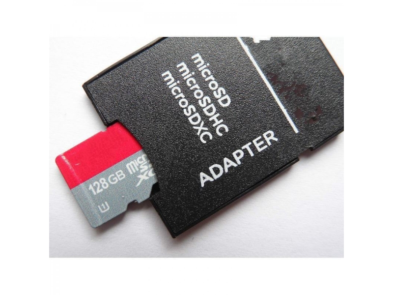 Micro SD Card XC 128GB Class 10 U1+ Adaptor SD