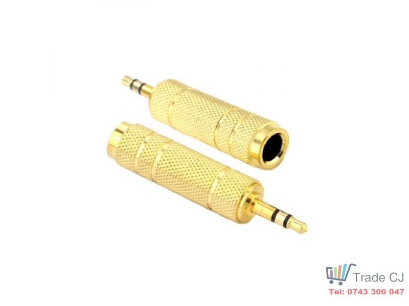 Mufa adaptor audio pentru Jack 6.5mm mama la 3.5mm tata