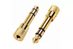 Mufa adaptor audio pentru Jack 6.5mm tata la 3.5mm mama