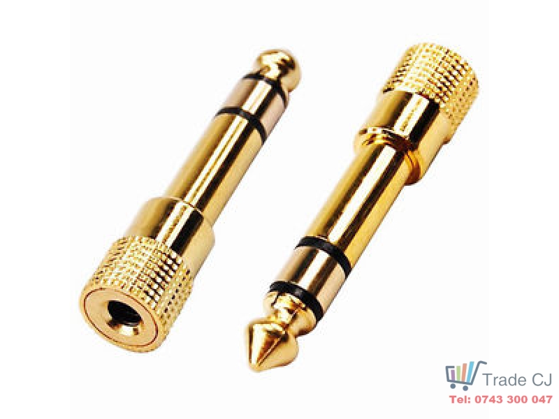 Mufa adaptor audio pentru Jack 6.5mm tata la 3.5mm mama