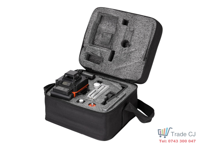 16-Line Laser Level with Green Diode and Included Accessories