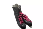 Hudora Eisstar Ice Skates Size 40, Black with Pink Laces, Used