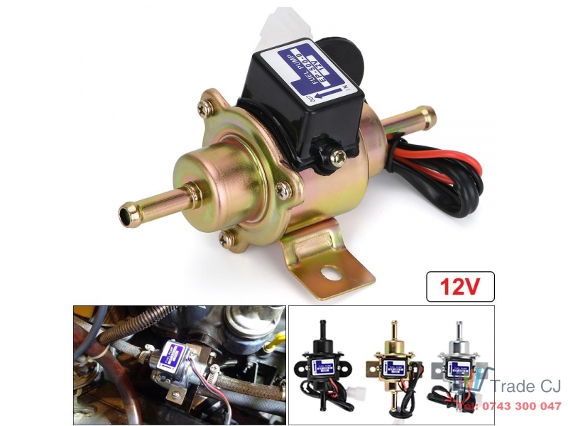 12V Low pressure fuel pump for carburetor, motorcycle, ATV, cars