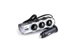 Priza Auto Tripla + USB Pentru Bricheta