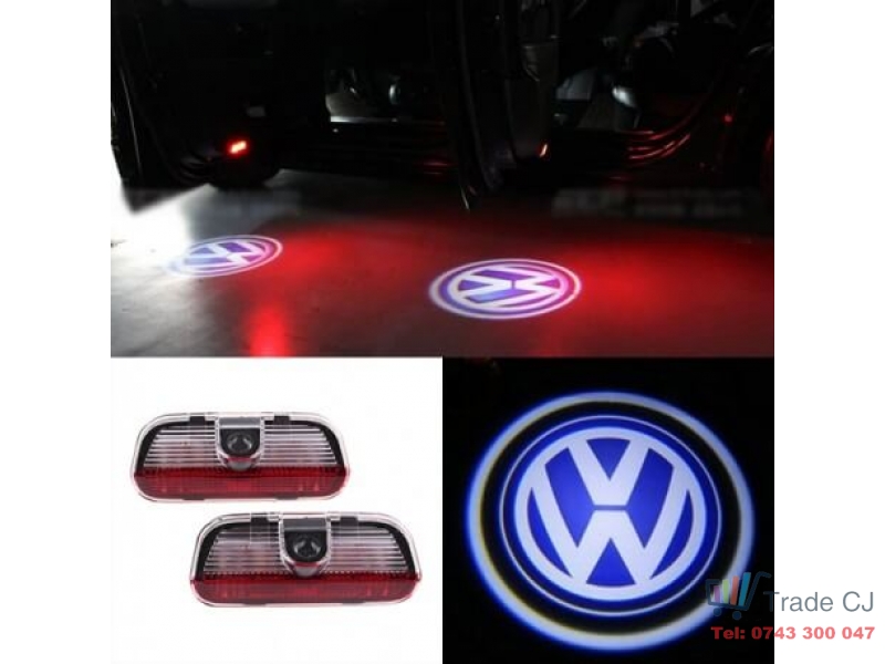 Proiectoare logo Volkswagen Golf Passat Jetta Tiguan EOS portiera - led laser (emblema ,sigla, holograma)