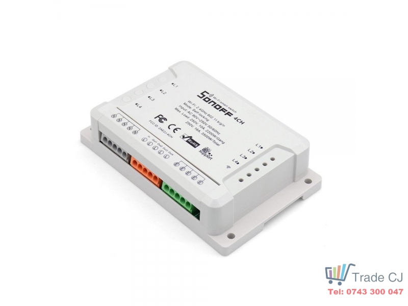 Releu Wireless cu 4 canale Sonoff 4CH R2