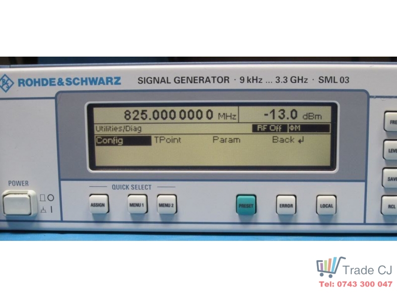 Rohde & Schwarz SML 03 Generator semnal de la 9 kHz la 3,3 GHz