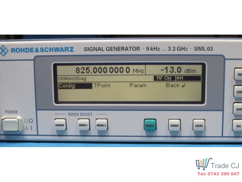 Rohde & Schwarz SML 03 Generator semnal de la 9 kHz la 3,3 GHz