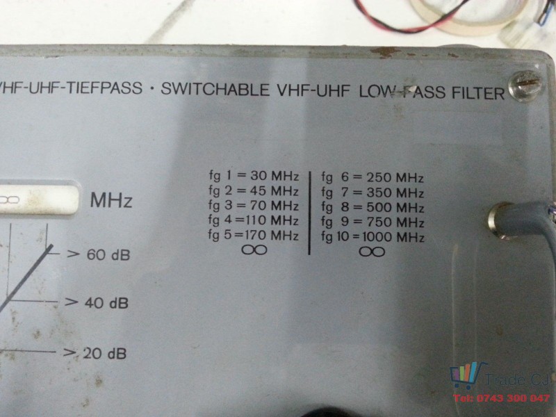 Rohde & Schwarz VHF-UHF Low Pass Filter BN49130