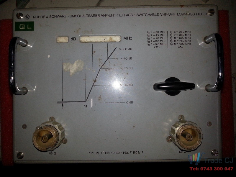 Rohde & Schwarz VHF-UHF Low Pass Filter BN49130