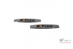Set 2 buc Emblema Cromata Power pentru aripa