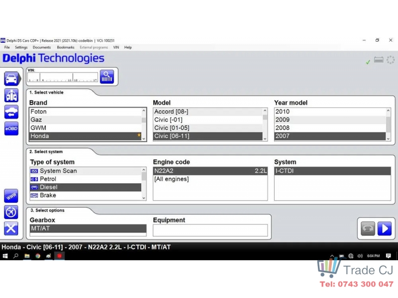 Delphi DS150E Diagnostic Software/Tester Version 2021 includes Romanian Language