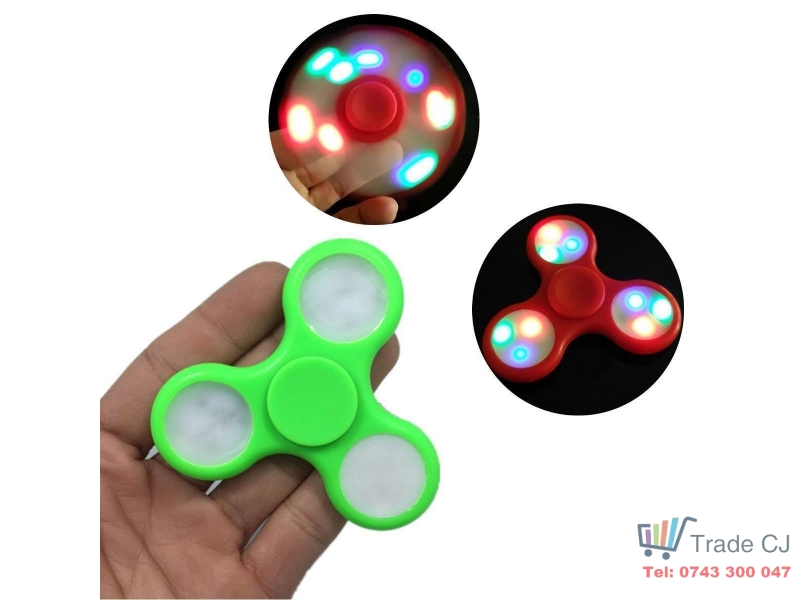 Spinner de mana ABS cu 3x3 lumini led