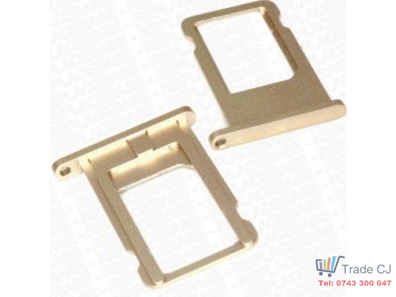 Original SIM card holder and MicroSD for Apple Iphone 6 Gold
