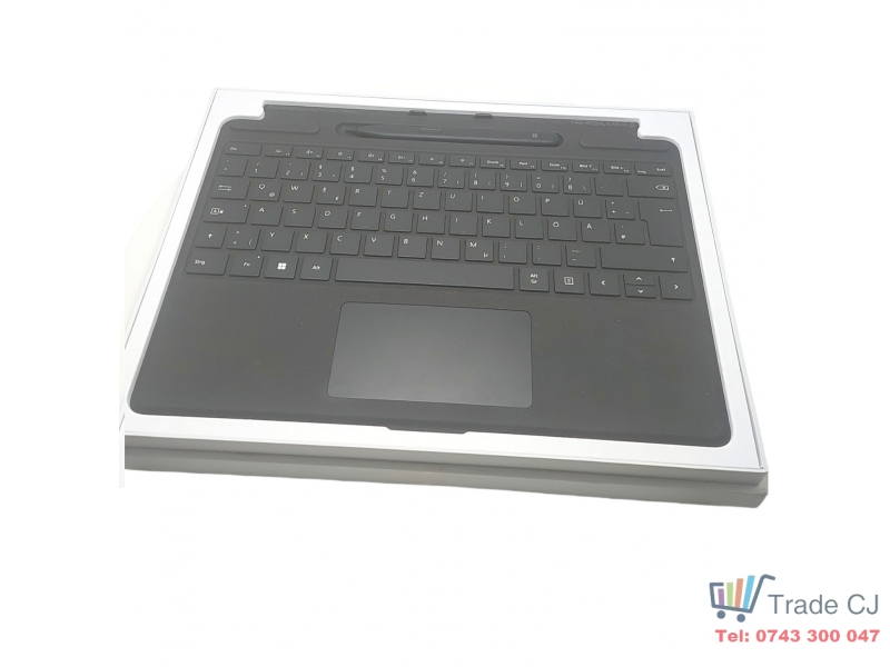 Tastatura Originala Tableta Microsoft Surface Pro 8 9 X cu Pen2 inclus , DE , Black Alcantara