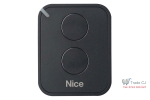 Telecomanda automatizare poarta si usa de garaj Nice FLO2RE, 2 canale, 433.92 MHz, Negru