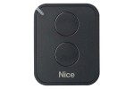 Telecomanda automatizare poarta si usa de garaj Nice FLO2RE, 2 canale, 433.92 MHz, Negru