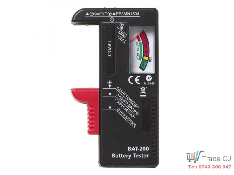 Tester acumulatori baterii universal cu indicator
