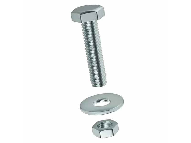 Set 10 bucati suruburi 14x80 mm cu piulita si saiba M14