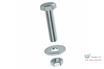 Set 10 bucati suruburi 16x50 mm cu piulita si saiba M16