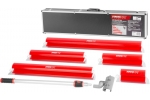 Set 5 gletiere profesionale, inox, cu suport, maner telescopic, geanta, 25, 40, 60, 80, 100 cm, Strend Pro Premium Ergonomic
