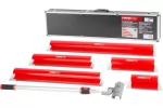 Set 5 gletiere profesionale, inox, cu suport, maner telescopic, geanta, 25, 40, 60, 80, 100 cm, Strend Pro Premium Ergonomic