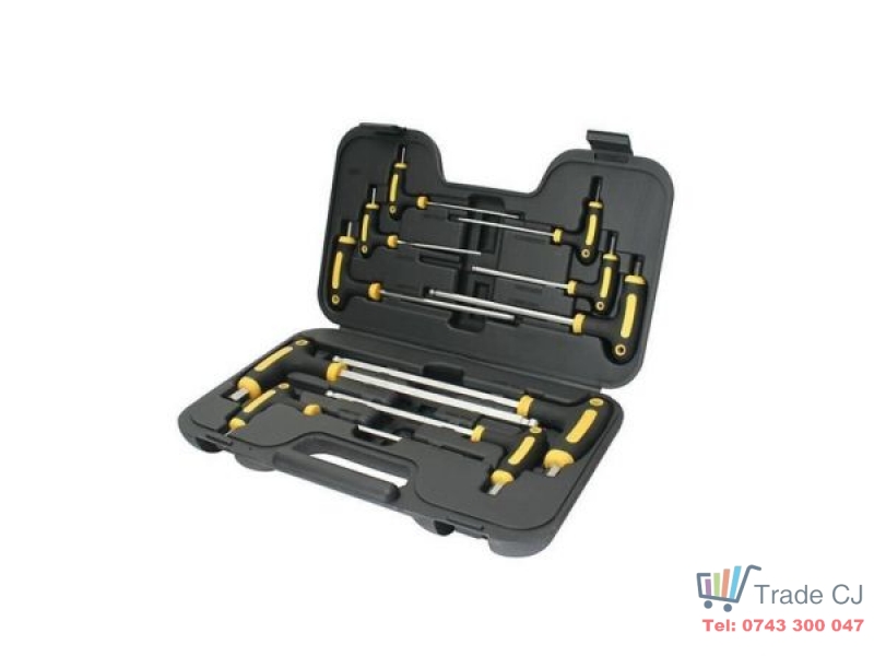 Trusa imbus hexagonal cu maner, 10 buc. Strend Pro YF70019, in cutie PVC