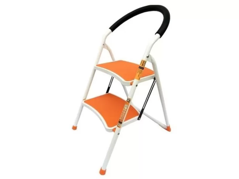 Scara otel 2 trepte Strend Pro WR2061K-1, 150 kG, portocalie