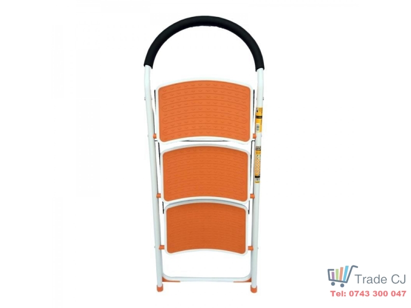 Scara otel 3 trepte Strend Pro WR2062K-1, 150 kG, portocalie