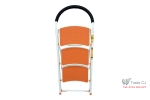 Scara otel 3 trepte Strend Pro WR2062K-1, 150 kG, portocalie