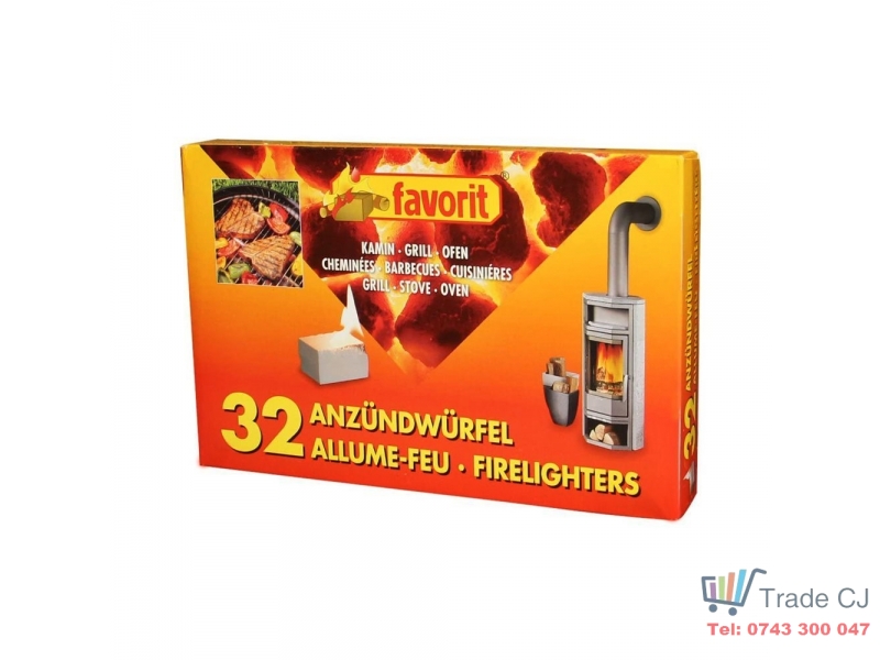 Bax 24 cutii Favorit, pastile pentru aprinderea focului din cuptoare, seminee sau gratare