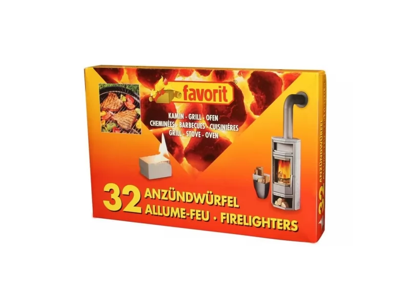 Bax 24 cutii Favorit, pastile pentru aprinderea focului din cuptoare, seminee sau gratare