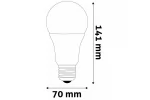 Set 3 becuri LED 18W, 1550 lumen, 20000 h functionare, E27, instant full light, 6400K cold white