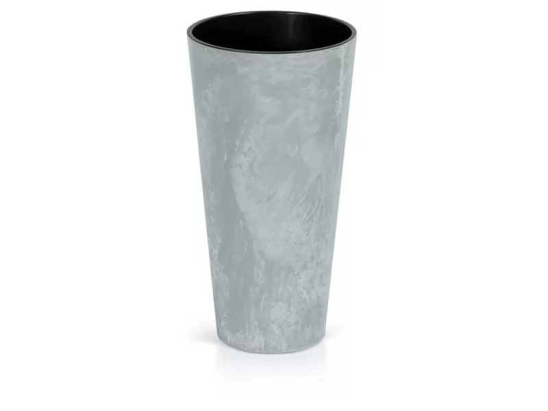 Ghiveci pentru flori SGTT diametru 24 cm,inaltime 48 cm,culoare gri-ciment