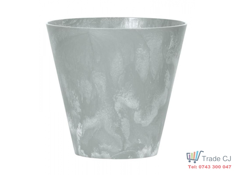 Ghiveci pentru flori SGTT diametru 24 cm,inaltime 23 cm,culoare gri-ciment