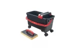 Set galeata cu roti si gletiera Strend Pro Vinnon 0111, pentru faiantari, 24l