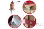 Teasc, presa, pentru zdrobit struguri, fructe, 12 L, 32x60 cm