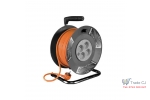 Prelungitor pe tambur, 4 prize x 230V, Strend Pro DG-4ZR-FB04, schuko, lungime 50m