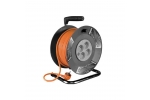 Prelungitor pe tambur, 4 prize x 230V, Strend Pro DG-4ZR-FB04, schuko, lungime 50m