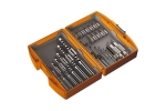 Set 24 accesorii Defort biti, burghie, adaptoare in cutie plastic