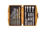 Set 32 accesorii Defort biti,burghie,adaptoare in cutie plastic