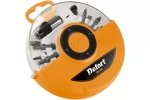 Set 26 accesorii Defort biti, adaptoare in cutie plastic