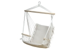 Hamac tip scaun suspendat,SGTT,100x50cm,max 150 kg,bumbac,alb
