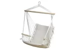 Hamac tip scaun suspendat,SGTT,100x50cm,max 150 kg,bumbac,alb