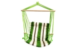 Hamac tip scaun suspendat,SGTT,100x50cm,max 150 kg,bumbac,verde alb