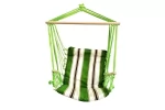 Hamac tip scaun suspendat,SGTT,100x50cm,max 150 kg,bumbac,verde alb