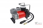 Compresor auto metalic, alimentare 12V cu manometru, accesorii si husa transport